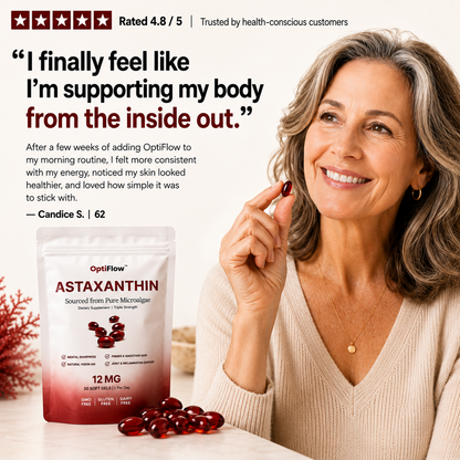 OptiFlow Astaxanthin - 12mg Hawaiian Red Cellular Shield